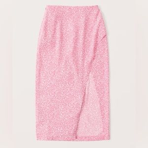 Floral Midi Wrap Skirt